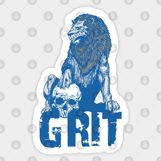 Detroit Grit Sticker by Colonel JD McShiteBurger
